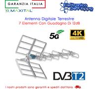 Antenna Digitale Terrestre 7 Elementi Con Guadagno Di 12dB