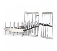 Antenna digitale terrestre esterno 38 elementi banda uhf 5g lte alluminio plastica bianca dvb-t2 hevc main 10 hd uhd