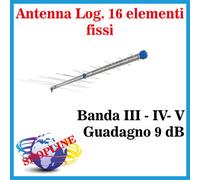 Antenna Digitale Terrestre Esterno Antenna Logaritmica 16 elementi Digitale terr