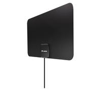Meliconi Antenna TV Easy Fit, Amplificata, Ultra Slim, Compatibile DVB-T2 HEVC, DVB-T, DAB+, Filtro 4G/5G, Alimentazione USB 5V, Facile Installazione con Biadesivi Inclusi