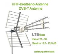 ANTENNA DIGITALE TERRESTRE TV DIRETTIVA UHF DVBT EMME ESSE LTE 4G 37 ELEMENTI
