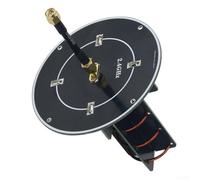 Antenna direzionale polarizzata circolare sinistrale 13dBi 2,4 GHz per trasmissione video FPV a lunga distanza, antenna a spirale sinistra con RP-SMA, 50 W di carico, nero