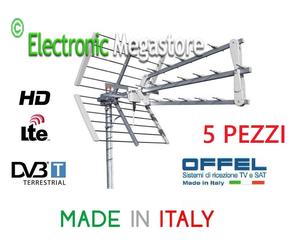 Antenna DiTT Offel 3DZ canale 21-60 LTE Ready in confezione da 5 pezzi
