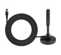 Antenna DTA240 per TV Digitale Terrestre - Antenna Portatile Interna/Esterna, per TV, Tuner USB, DVB-T TDT, Radio DAB - Base Magnetica e Cavo Coassiale Incluso