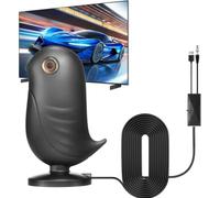 Antenna DVB-T/DVB T2 2025 con amplificatore, antenna HDTV per TV, copertura oltre 650+ miglia, per smart TV 2K e 4K, canali locali e amplificatore di segnale con cavo da 18 ft