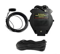 Antenna end-Fed a onde corte a 8 bande con balun 1:64, supporta 10 m, 12 m, 15 m, 17 m, 20 m, 30 m, 40 m, 80 m, per radio amatoriali, alloggiamento ABS, SSB da 150 W, nero (8010-1000 W)