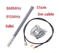 Antenna esterna 8dbi con connettore maschio tipo N per RAK Wireless, per Bobcat, per Sensecap M1 e dispositivi minatori di elio che richiedono segnale a lunga distanza (antenna+300 cm)