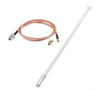 Antenna esterna in fibra di vetro da 12 dBi con connettore maschio tipo N e cavo coassiale a bassa perdita da 1 m, impermeabile a lungo raggio per antenna LoRaWAN 860-930 MHz compatibile con minatori