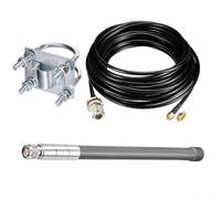 Antenna esterna LPWA da 915 MHz 5DBi compatibile con Nebra per LoRa per Bobcat HNT Helium Hotspot, W/cavo di prolunga RG58 da 10 m, adattatore SMA-RP-SMA