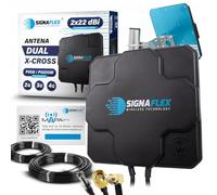 ANTENNA ESTERNA PER ROUTER 3G 4G LTE 44dBi HUAWEI ZTE CRC9 TS9 SMA 10 m
