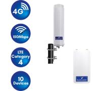 Antenna falcon rural 4g lte per banda larga incluso router mobile 150 mbit/s