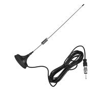 Antenna FM per e stereo casa base magnetica nera | In plastica e magnete, guadagno elevato, resistente alle intemperie, installazione rapida