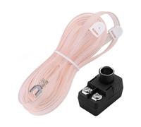 Antenna FM per interni Alnicov Antenna a filo Antenna con cavo a T e adattatore trasformatore F da 75 Ohm per una migliore ricezione stereo FM