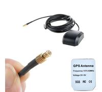 Antenna GPS esterna MCX maschio per Garmin GPSMAP 60/60C/60CS/60Cx/60CSx, per cavo 3M con supporto magnetico, amplificatore a basso rumore guadagno 28 dB, Tri-Mode GPS/GLONASS/Beidou, impermeabile