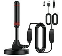 Antenna HDTV per Interni a Luce Sottile 4K da 16,4 Piedi -HD Gratuiti, Base Magnetica - Ideale per la Casa e i Viaggi