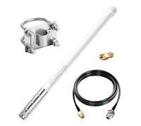 Antenna in fibra di vetro Meshtastic Lora 915MHz impermeabile da 5,8 dBi con cavo di prolunga da 6 metri per modulo Heltec V3 V4 Meshtastic LORA32 RAK e nodo solare Sensecap, Slinkdsco.