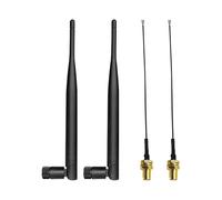 Antenna LoRa 868MHz Omnidirezionale 3dBi SMA Maschio per LoraWan/Meshtastic - Compatibile con ESP32 LoRa OLED Board, Kit 2 Pezzi con Cavo IPEX 15cm