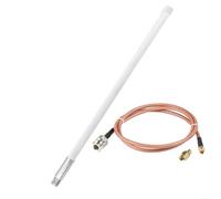 Antenna LORA da esterno da 12 DBi con connettore maschio tipo N + kit cavo a bassa perdita da 1 m, 860-930 MHz EU868 US915, set di antenna in fibra di vetro per minatori di elio wireless a lungo