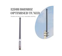 Antenna LORA Omnidirezionale In Fibra di Vetro da 12 DBi A 868 MHz, Ottimizzata per Elio, con Connettore N-Maschio, 550 mm, Solo Fibra di Vetro.