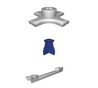 Antenna Mount Set for Cubical Quad 2m/70cm Band - Complete Kit with BNC Socket