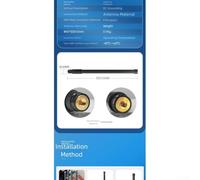 Antenna omnidirezionale esterna 5 8GHz con materiale in fibra di vetro, guadagno 7 5dBi e IP66 resistente alle intemperie per reti wireless affidabili