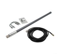 Antenna omnidirezionale in fibra di vetro da 868 MHz 915 MHz con cavo connettore tipo N, ripetitore di segnale a lungo raggio per sistemi di monitoraggio ambientale agricolo e di sorveglianza urbana