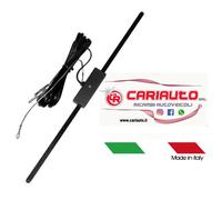 Antenna Parabrezza Adesiva Da Interno Autoradio Universale a baffo Amplificata