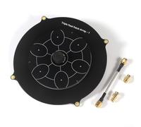 Antenna patch a tripla alimentazione da 150 mm per FPV da 5 8 GHz con rapporto assiale bilanciato e alta efficienza delle radiazioni, progettata per pagoda array e trasmettitore di immagini (nero)