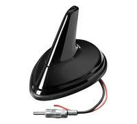 Antenna Per Auto Amplificata Am/fm Universale Da Tetto Pinna Squalo Stelo Nera