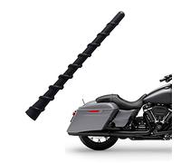 Antenna per moto corta 17,8 cm compatibile con Harley Davidson Tour Electra Road Glide Trike Ultra Classic 1989-2021 | in gomma morbida | progettata per una ricezione radio ottimizzata