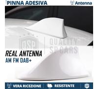 Antenna PINNA DI SQUALO BIANCA PER Seat Arosa-Mii Vera Ricezione AM-FM-DAB+