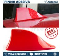 Antenna PINNA DI SQUALO Rossa PER FIAT PUNTO, GRANDE, EVO Ricezione AM-FM-DAB