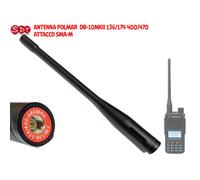 ANTENNA POLMAR DB-10MKII FM/136-174/400-470 MHz - ATTACCO SMA-M
