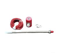 Antenna portatile a onde corte, base per antenna M10, kit di base per antenna a onde corte, per una migliore ricezione a onde corte (rosso + griglia + asta)