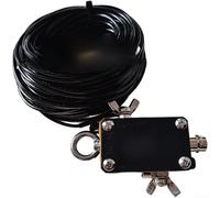 Antenna portatile di HF, antenna verticale di HF 1-30MHz con l'anello magnetico, per la comunicazione radio a onde corte (A25 PE)