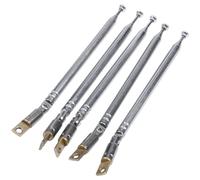 Antenna radio AM FM telescopica da 5 pezzi, lunghezza 32 cm, 180 gradi