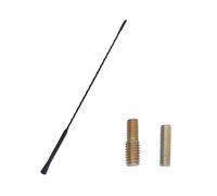 Antenna radio da tetto per auto universale, nera, lunghezza 6,5 cm, con viti, segnale migliorato, strumenti e accessori(11 inch)