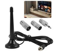 Antenna Radio DVB FM Telescopica con Base Magnetica e Cavo di 3 Metri, Compatibile con DTMB/ATSC/DVB-T2/DMB-T/ISDB-T, Ideale per Digitale Terrestre, Ricambio di Alta Qualità per Ricezione Ottimale