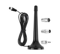 Antenna Radio FM DAB Telescopica Interna con Base Magnetica e Cavo Coassiale 3M, 75 Ohm, Compatibile con TV Digitale DVB-T2/DMB-T/ISDB-T/DTMB, Sintonizzatori Stereo, Amplificatori e Home Cinema