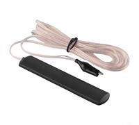 Antenna radio FM per interni con guadagno da 5 dBi, cavo in rame da 3,2 m, connettore a clip per alligatore, radio FM con antenna telescopica