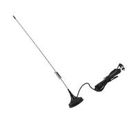 Antenna radio FM per lettore CD con base magnetica nera in plastica | Per stereo domestici e dispositivi casa, guadagno elevato, audio migliorato, resistente alle intemperie, installazione