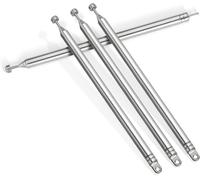 Antenna Ricambio Telescopica 7Sezioni 74Cm-Radio FM DAB-Sintonizzatore TV DVB-T2