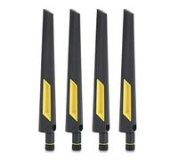 Antenna router da 4 pezzi, dual band WiFi 2,4 GHz 5 GHz 10 dB RP-SMA antenna maschio, antenna scheda di rete SMA per router wireless WiFi RT - AX88U / AX6000 / ecc.