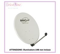 ANTENNA SATELLITARE PARABOLA IN ACCIAIO Ø 80CM DIGIQUEST
