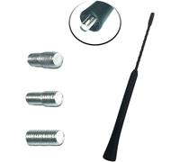 Antenna Spirale In Alluminio Solido Nera FM AM Bee Sting Gomma