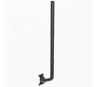 Antenna Staffa, Palo Antenna - Supporto regolabile e staffa da parete per antenne TV, satellite, radio e WLAN (Nero, 82 cm)