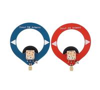 Antenna SW SW AM MW a Ciambella da 2 Pezzi, Antenna Mini Loop Portatile per Radio a Onde Corte, Facile da Usare, Sostituzione Ideale, Adatta a Tutte le Radio