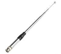 Antenna telescopica a frusta da 27 MHz da 9" a 51" per dispositivi portatili CB con connettore BNC, antenna HT in metallo argentato per Cobra HH50WXST HH50 MRHH350FLT C75WXST BC75XLT PRO401HH