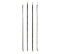 Antenna telescopica a frusta in acciaio inox, 5,6 m, confezione da 4 per radio GP Ham e antenna fai da te, design a 14 sezioni con connessione filettata M10
