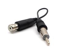 Antenna Tetto Con Antenna Auto Adattatore per antenna autoradio stereo per auto, cavo ISO-DIN per antenna FM/AM, antenna audio per auto, accessori per auto(Long radio antenna)